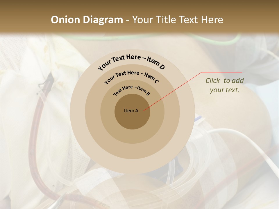 A Man On A Drip PowerPoint Template