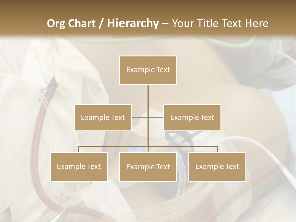 A Man On A Drip PowerPoint Template