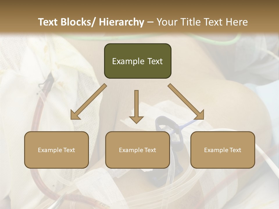 A Man On A Drip PowerPoint Template