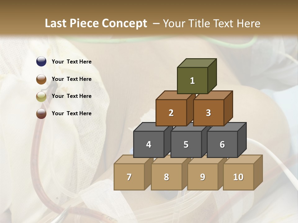 A Man On A Drip PowerPoint Template