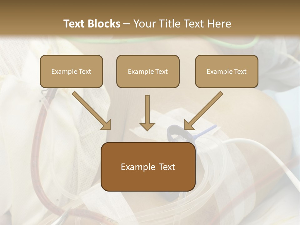 A Man On A Drip PowerPoint Template
