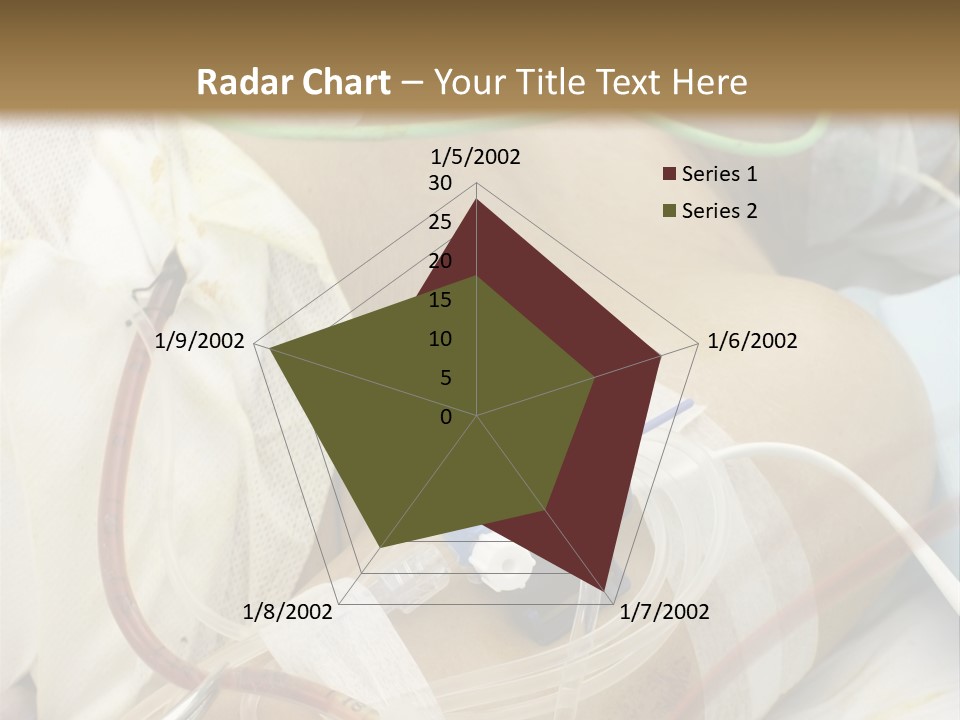 A Man On A Drip PowerPoint Template