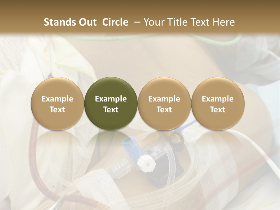 A Man On A Drip PowerPoint Template