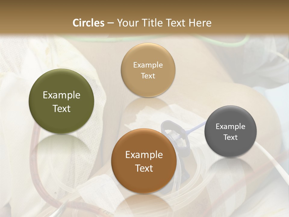 A Man On A Drip PowerPoint Template