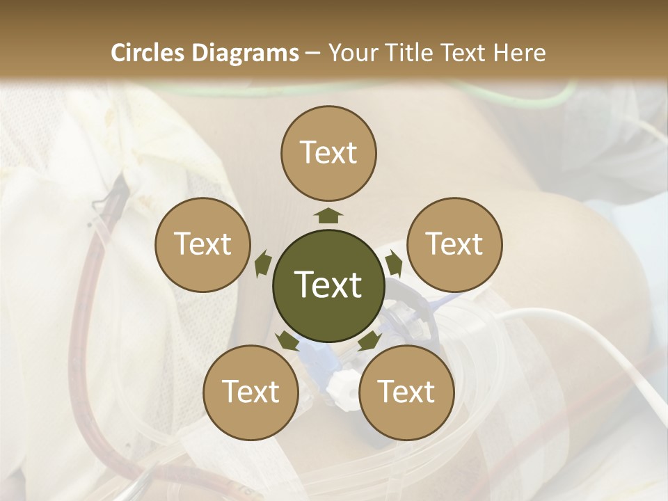 A Man On A Drip PowerPoint Template