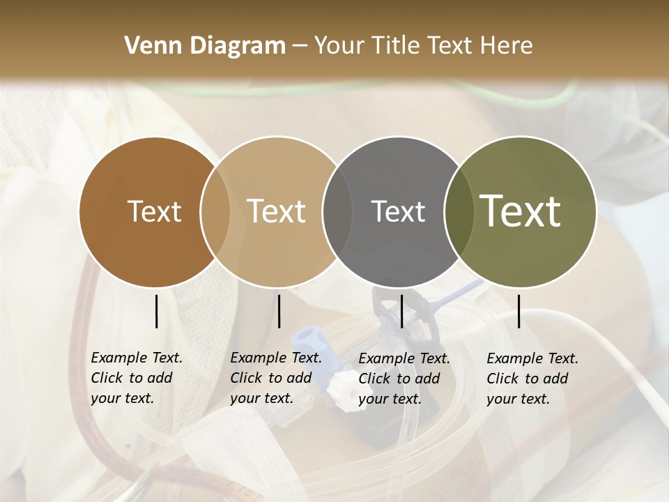 A Man On A Drip PowerPoint Template