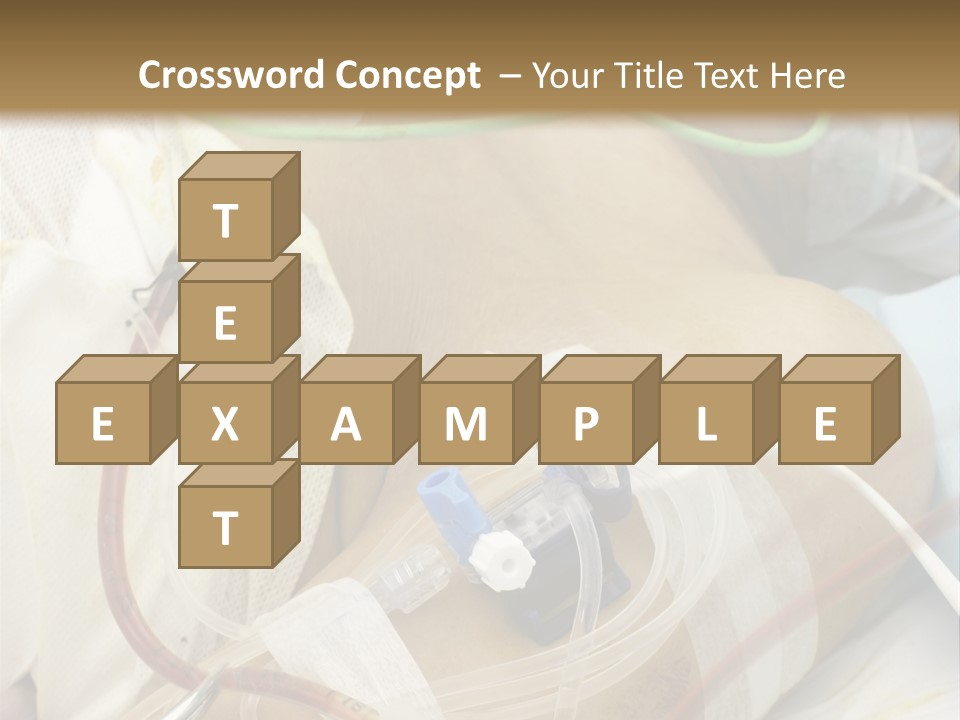 A Man On A Drip PowerPoint Template