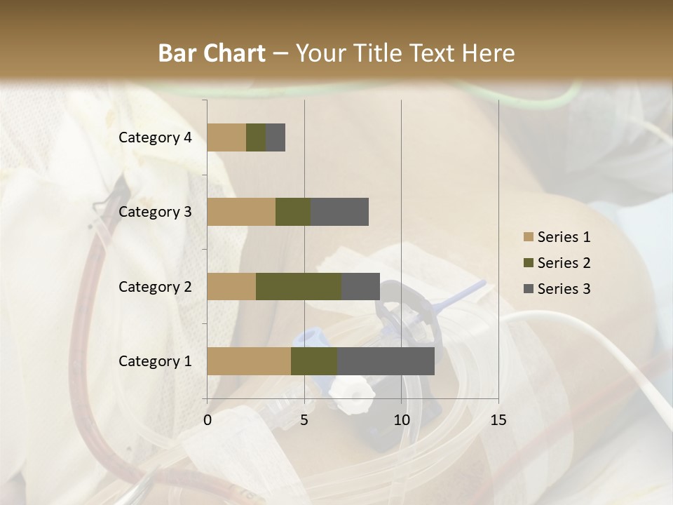 A Man On A Drip PowerPoint Template