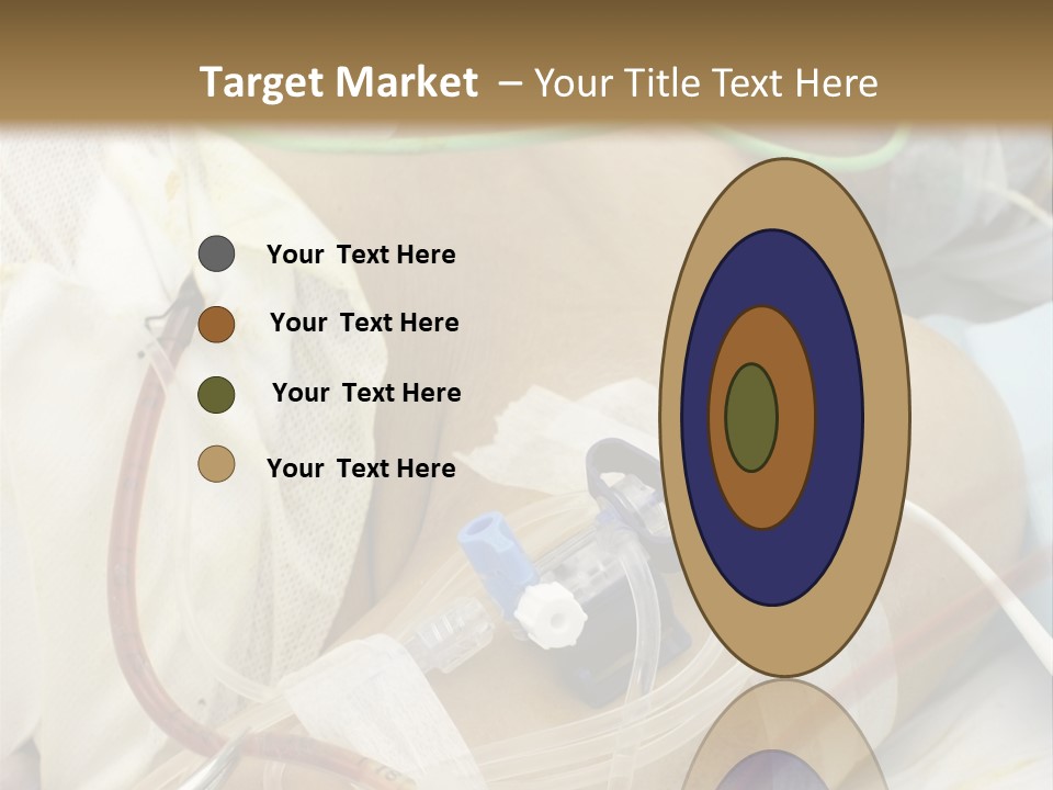 A Man On A Drip PowerPoint Template