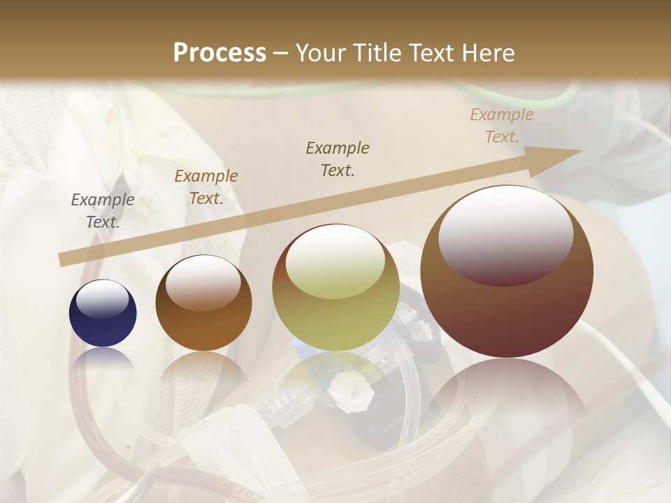 A Man On A Drip PowerPoint Template