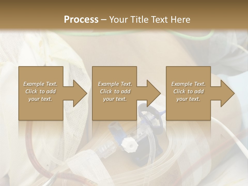 A Man On A Drip PowerPoint Template