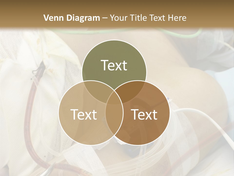 A Man On A Drip PowerPoint Template