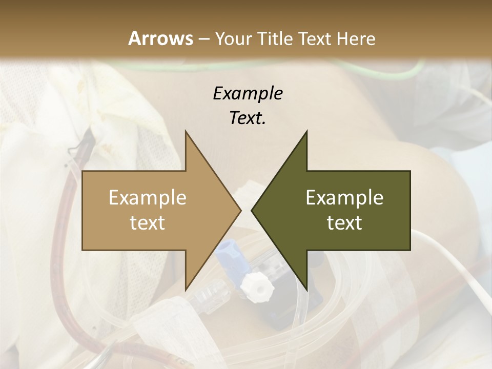 A Man On A Drip PowerPoint Template