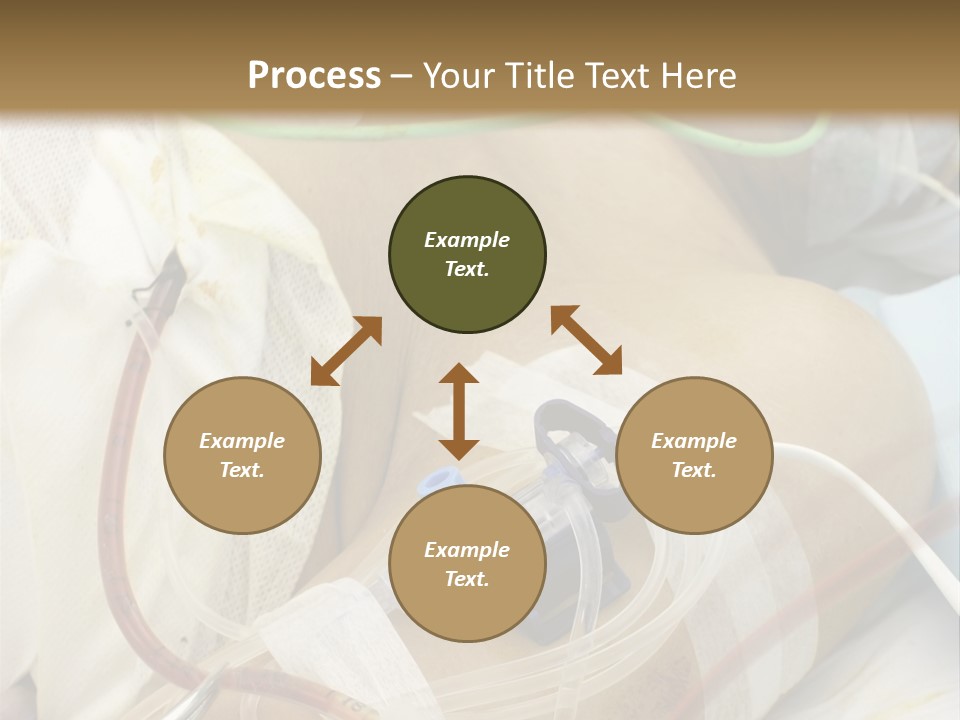 A Man On A Drip PowerPoint Template