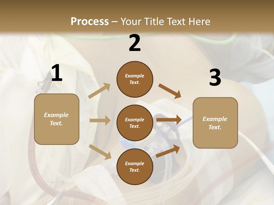 A Man On A Drip PowerPoint Template