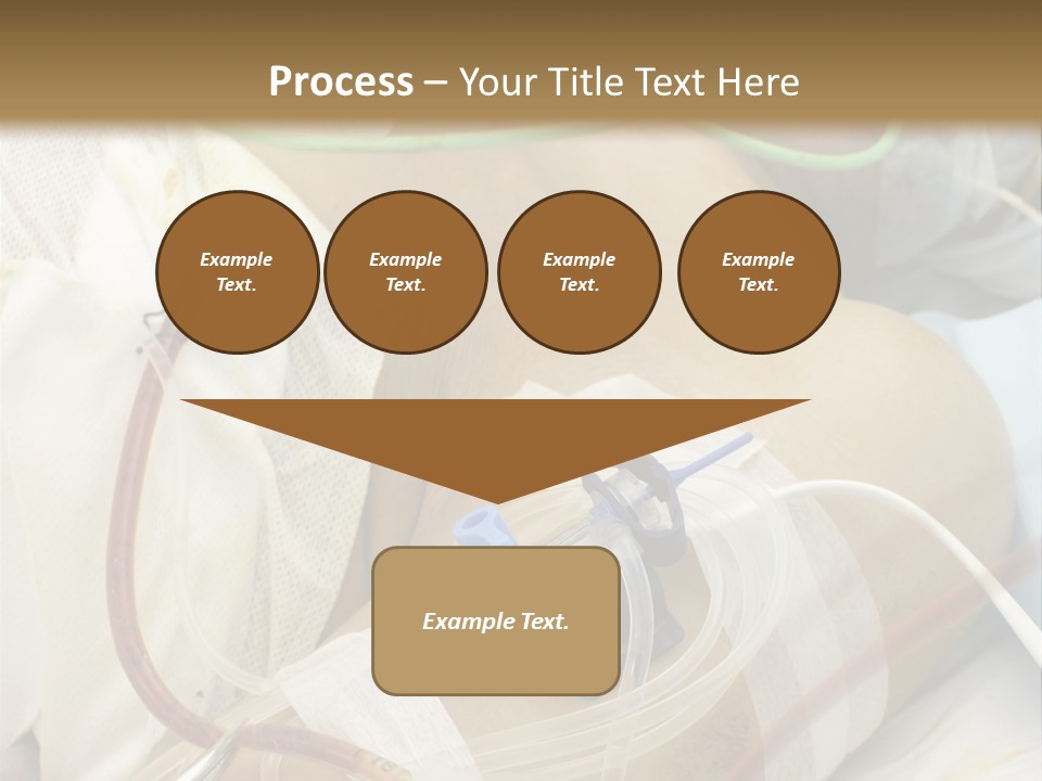 A Man On A Drip PowerPoint Template