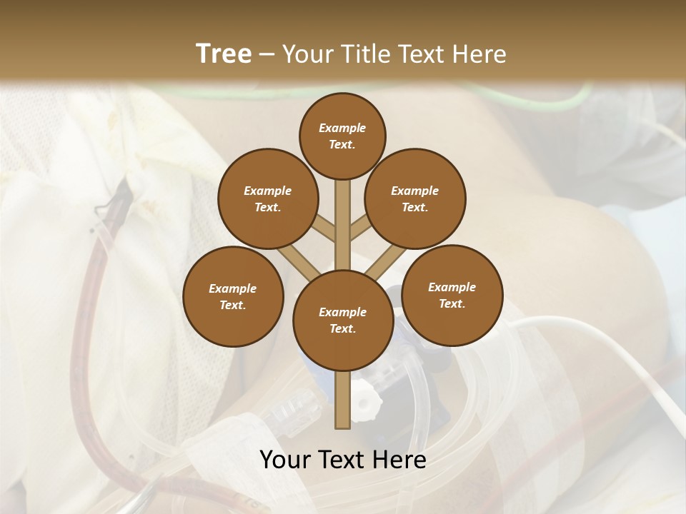 A Man On A Drip PowerPoint Template