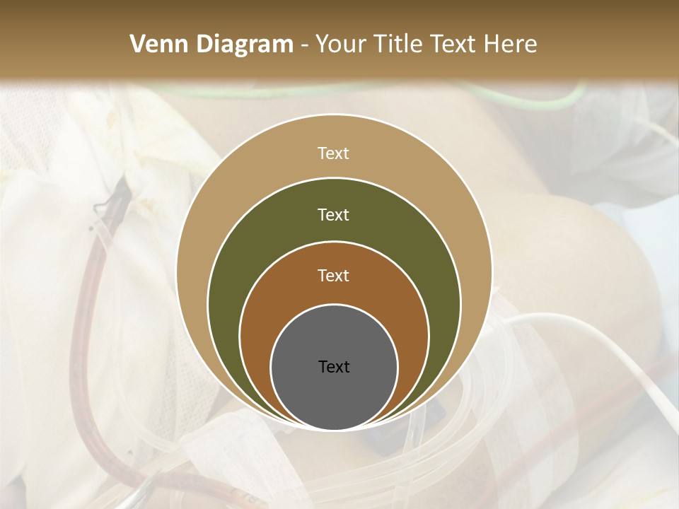 A Man On A Drip PowerPoint Template