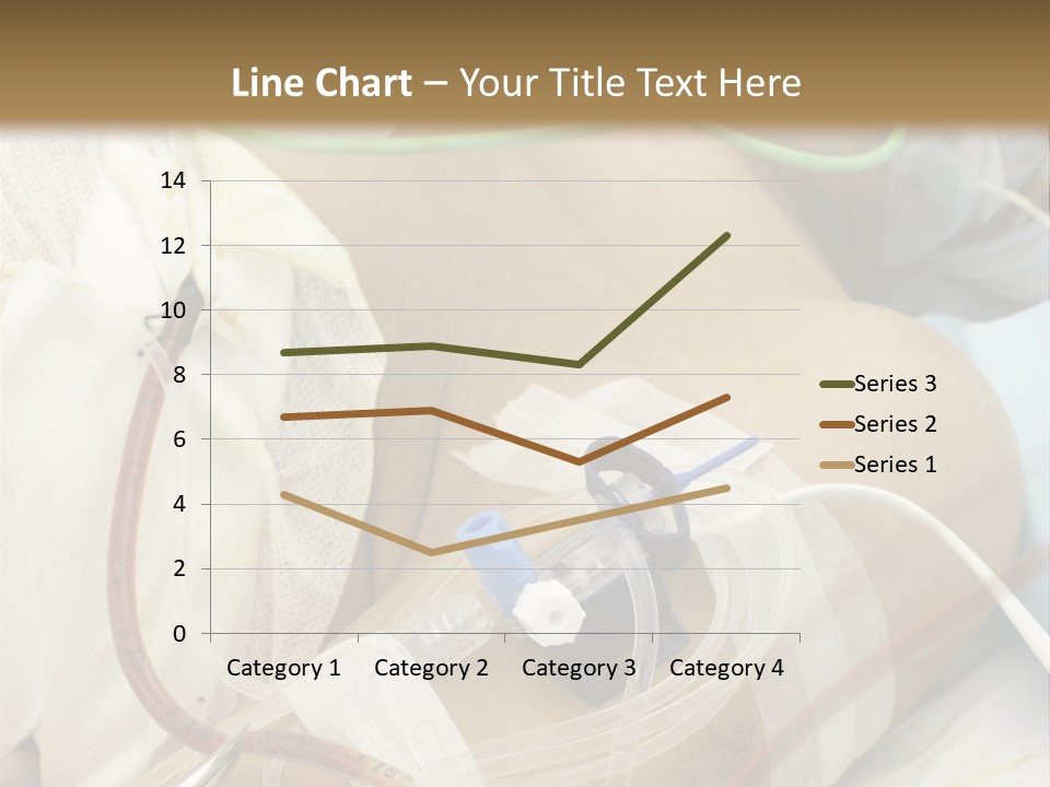 A Man On A Drip PowerPoint Template