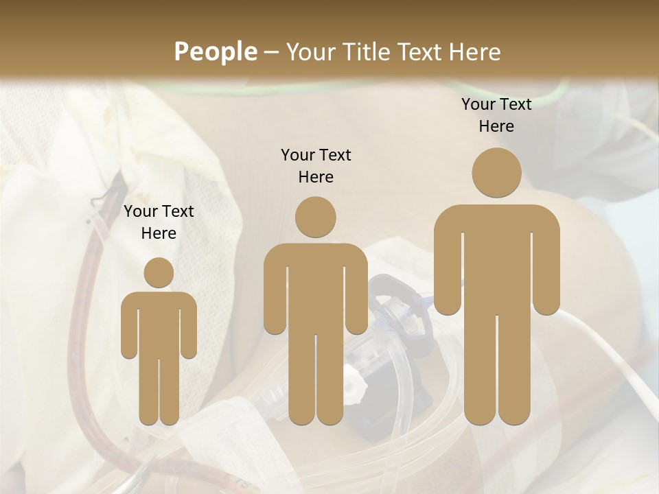 A Man On A Drip PowerPoint Template