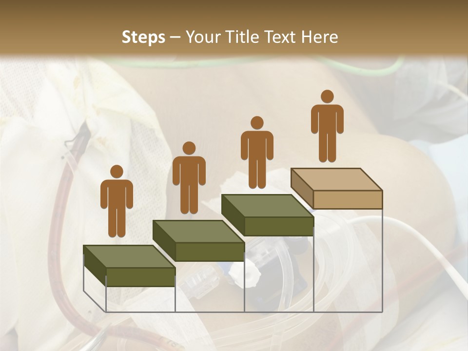 A Man On A Drip PowerPoint Template