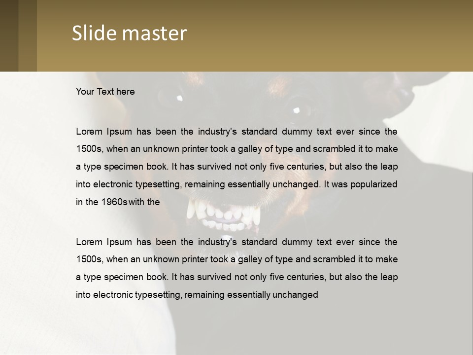 An Evil Dog PowerPoint Template