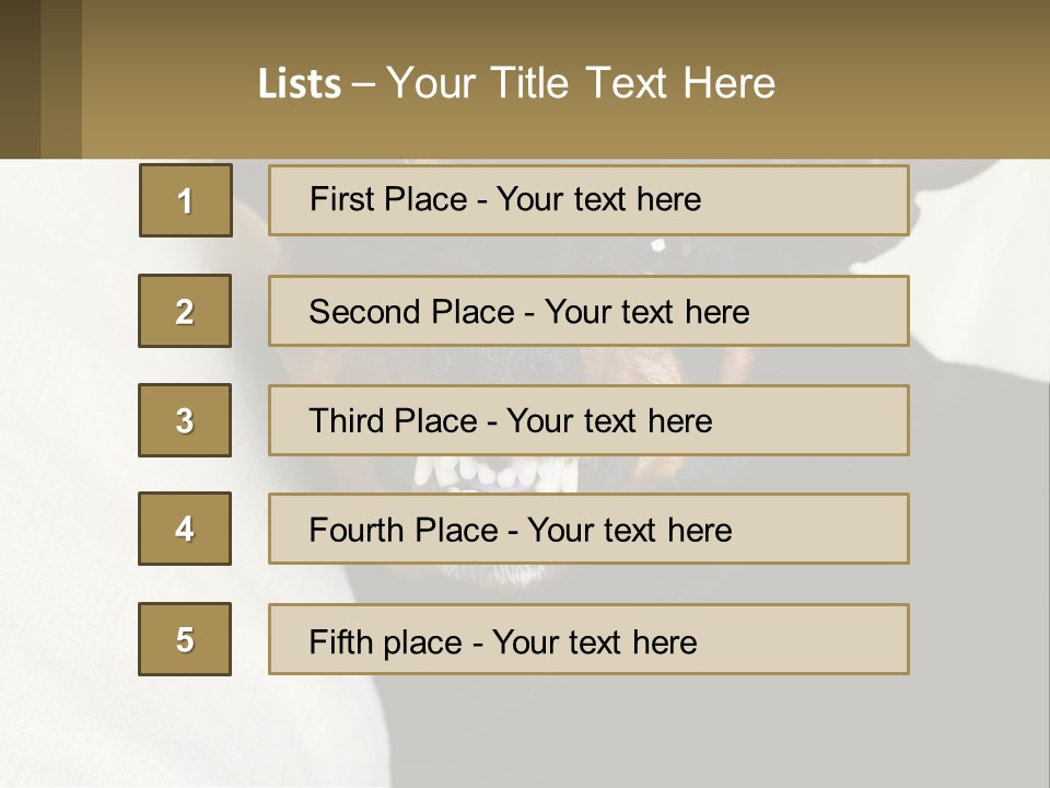 An Evil Dog PowerPoint Template