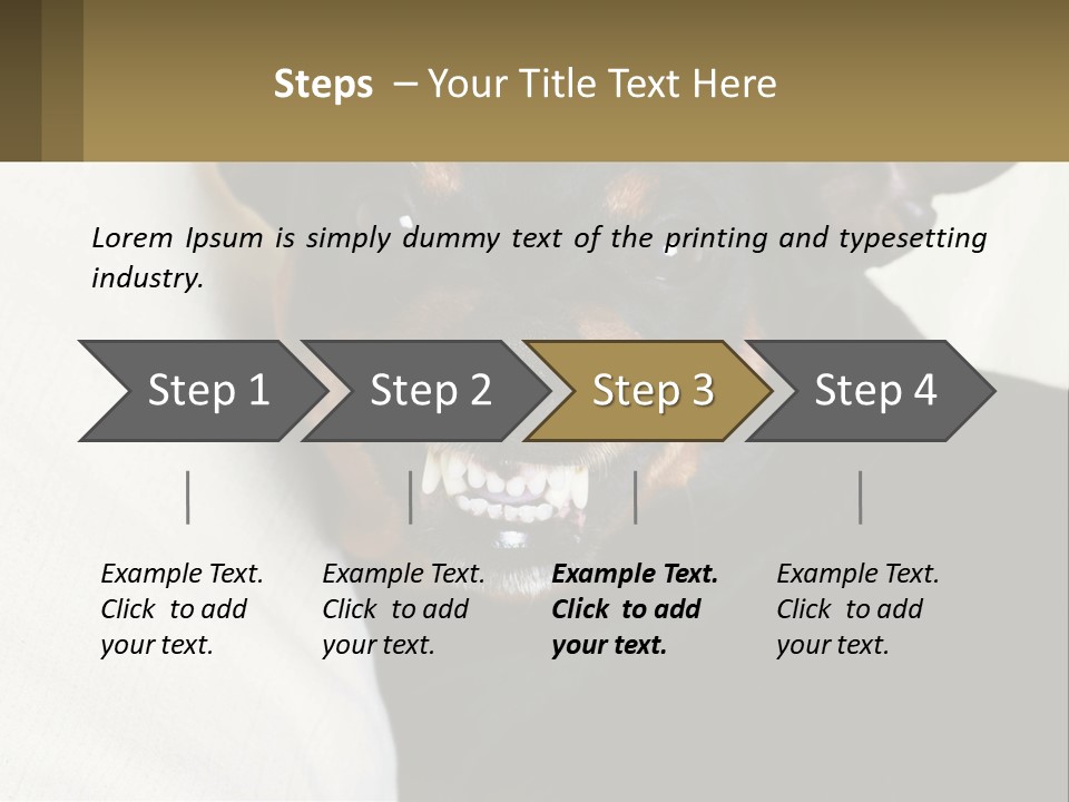 An Evil Dog PowerPoint Template