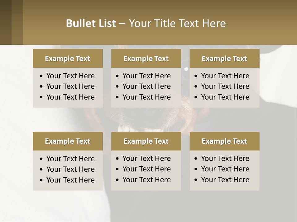 An Evil Dog PowerPoint Template