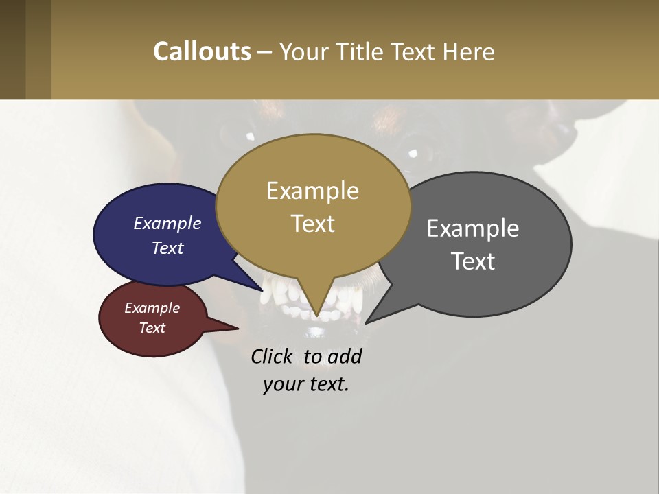 An Evil Dog PowerPoint Template