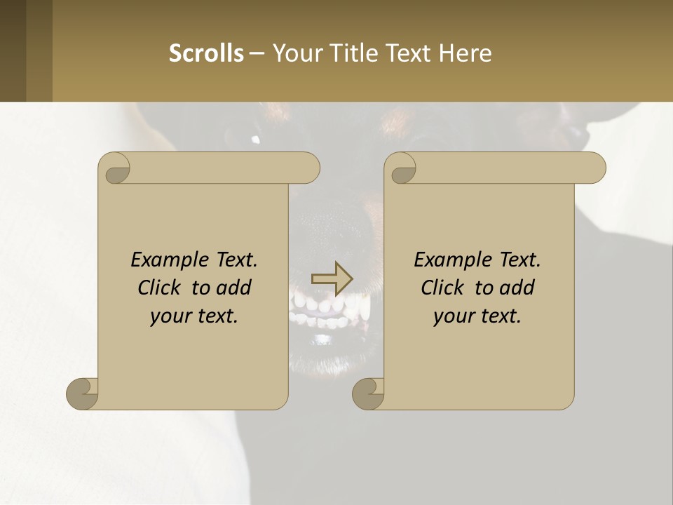 An Evil Dog PowerPoint Template