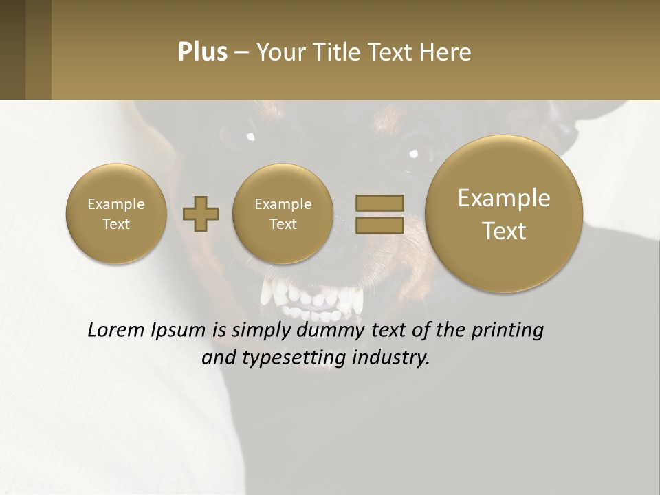 An Evil Dog PowerPoint Template