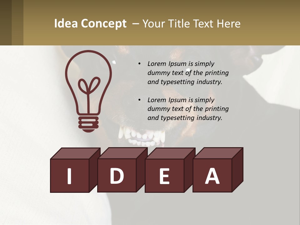 An Evil Dog PowerPoint Template