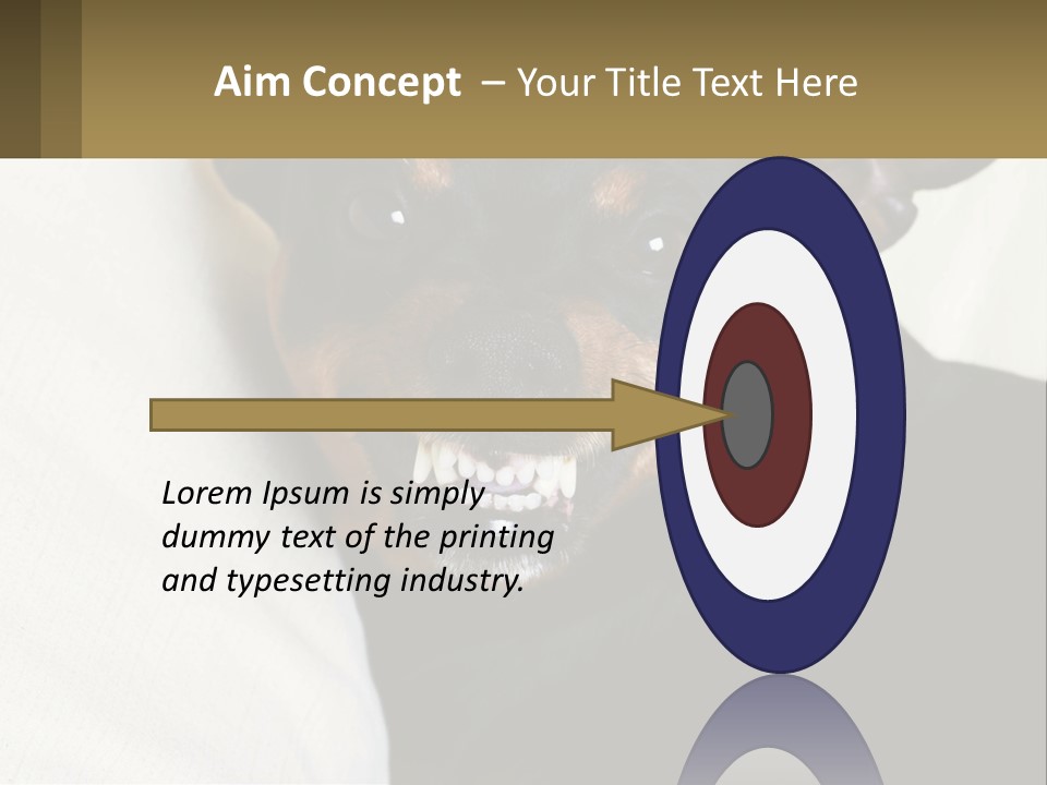 An Evil Dog PowerPoint Template