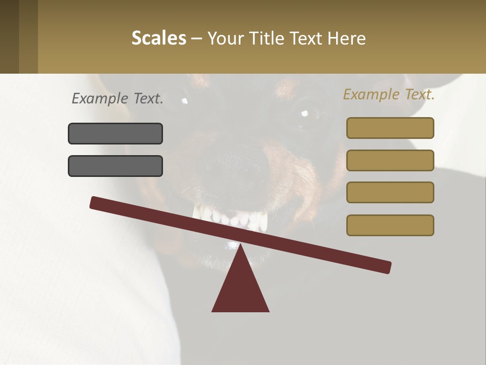 An Evil Dog PowerPoint Template