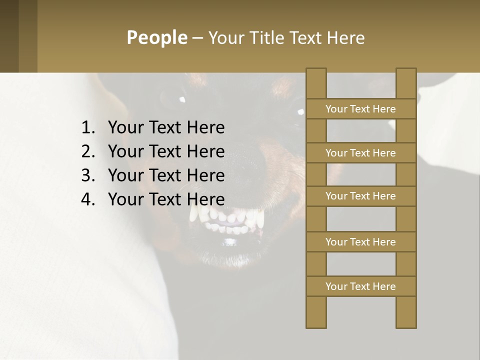 An Evil Dog PowerPoint Template