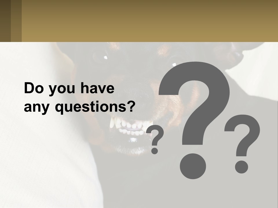 An Evil Dog PowerPoint Template