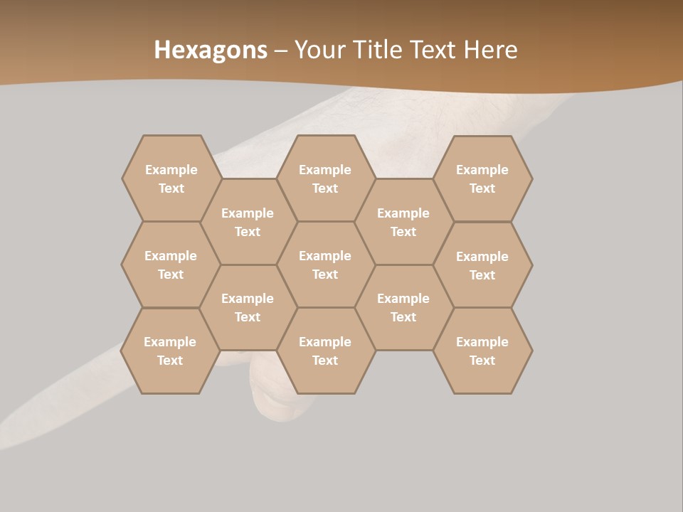 Knife In Hand PowerPoint Template