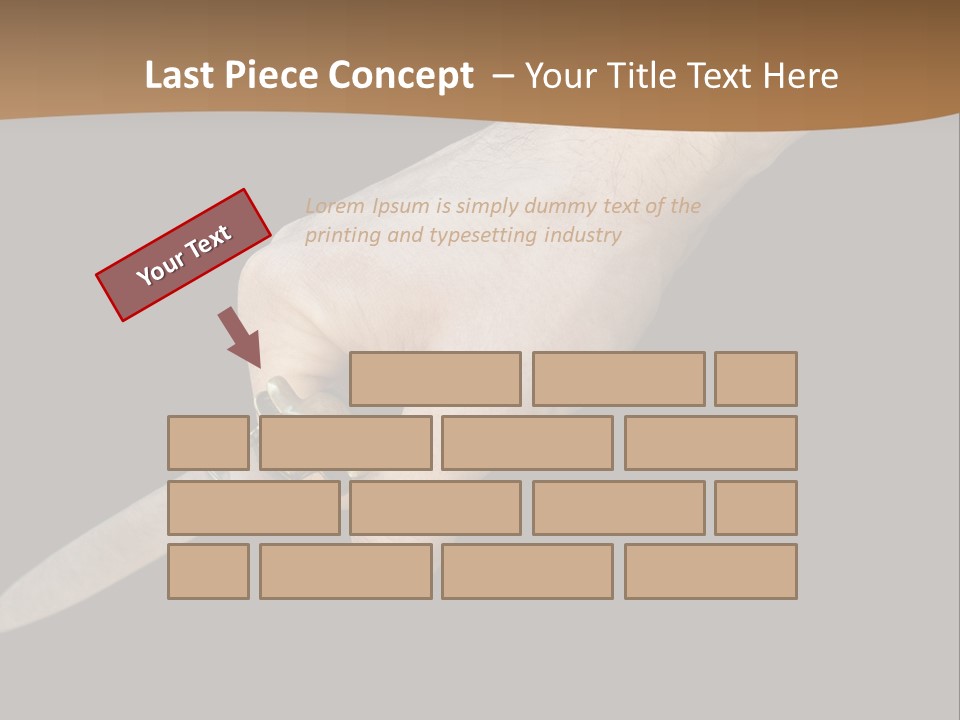 Knife In Hand PowerPoint Template