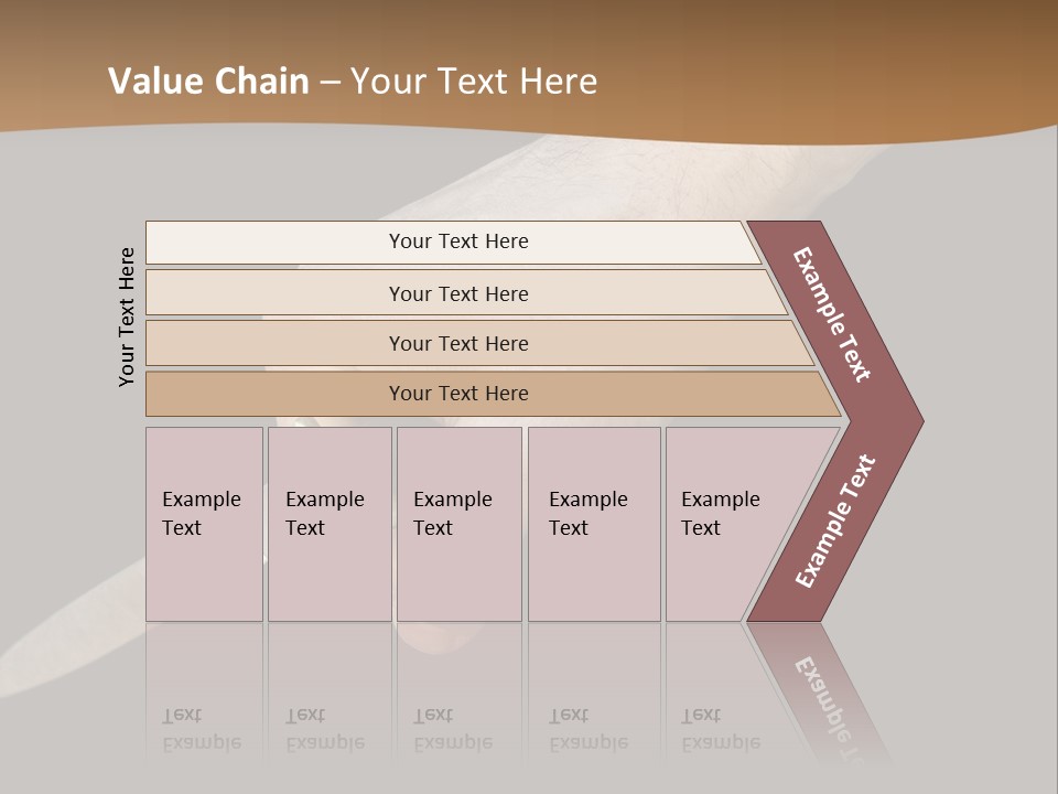 Knife In Hand PowerPoint Template