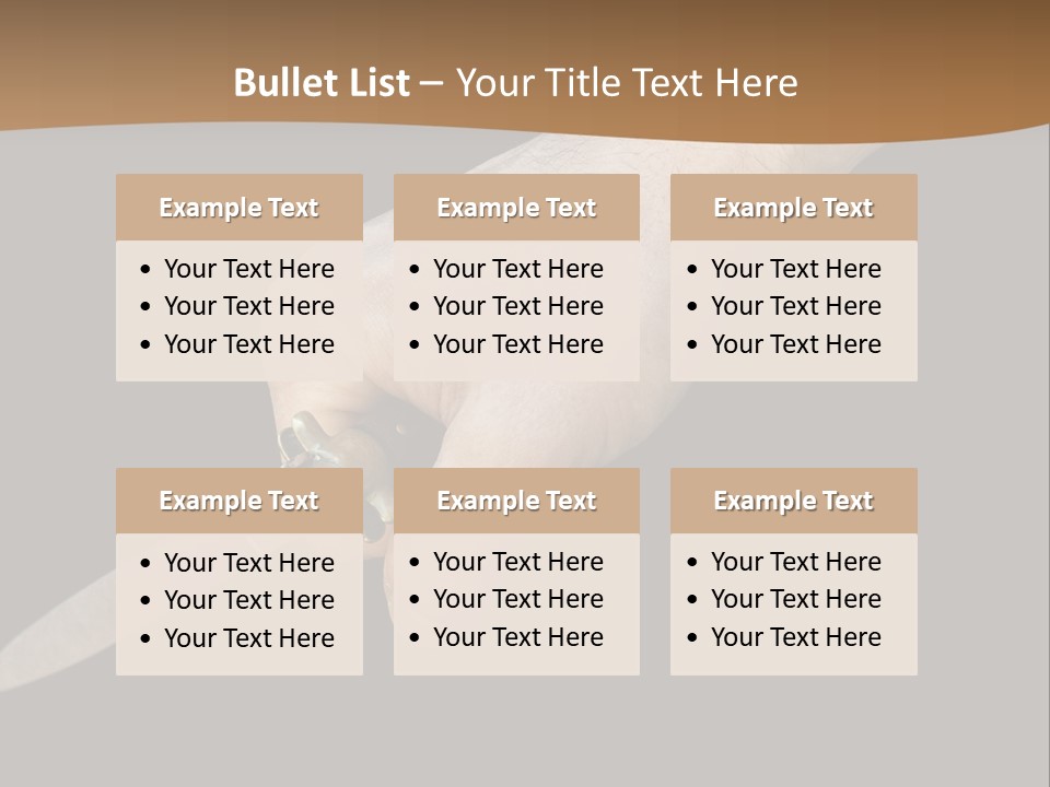 Knife In Hand PowerPoint Template