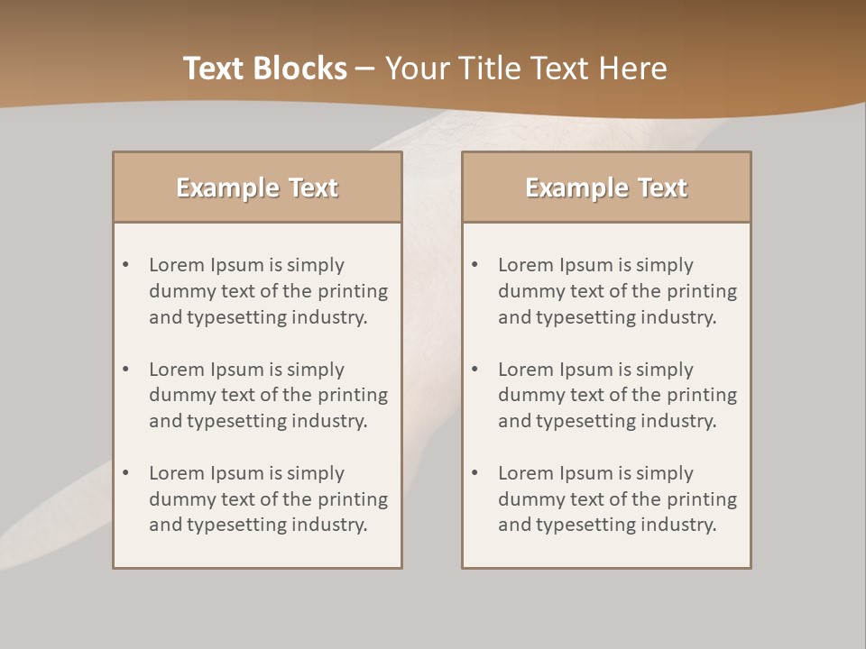 Knife In Hand PowerPoint Template