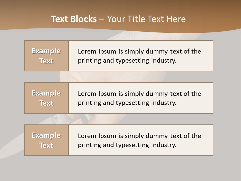 Knife In Hand PowerPoint Template