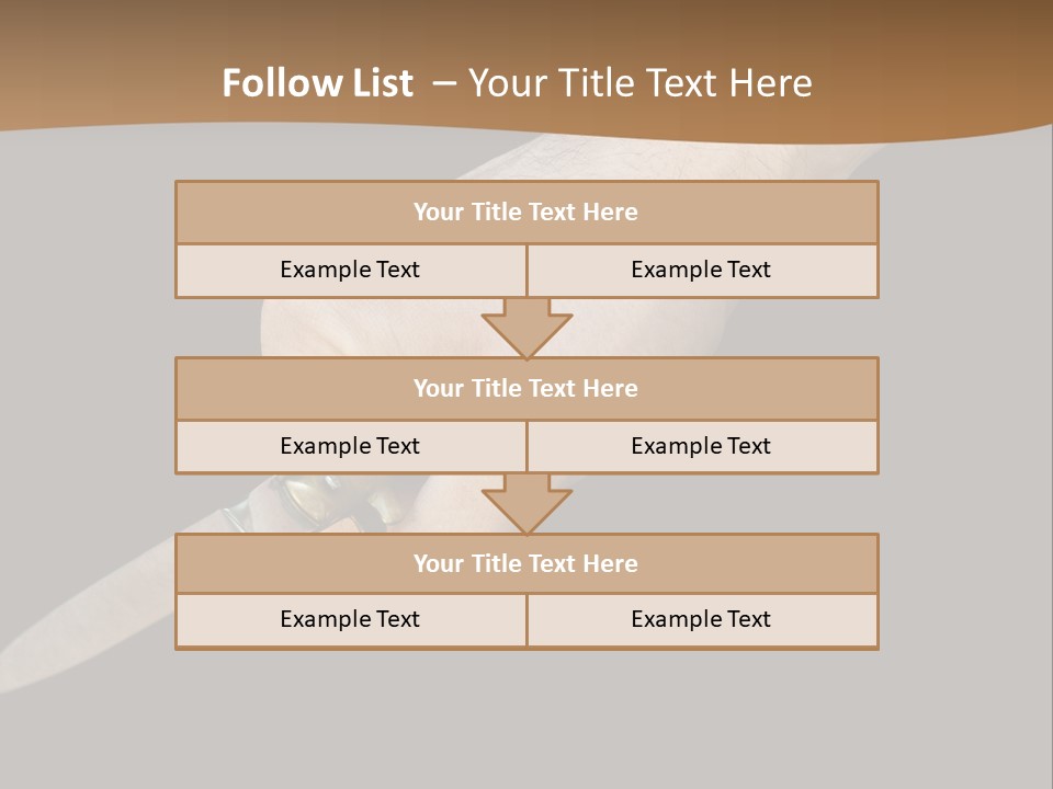 Knife In Hand PowerPoint Template