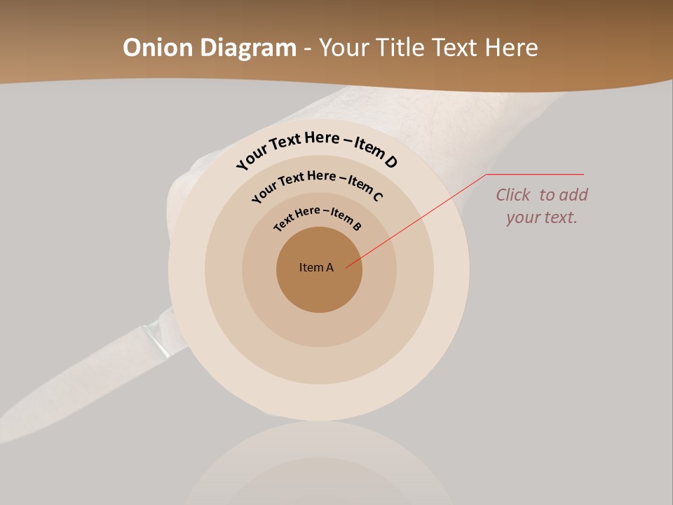 Knife In Hand PowerPoint Template