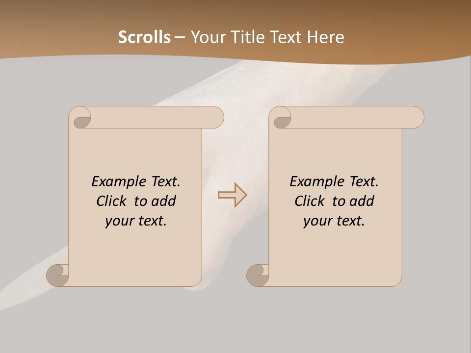 Knife In Hand PowerPoint Template