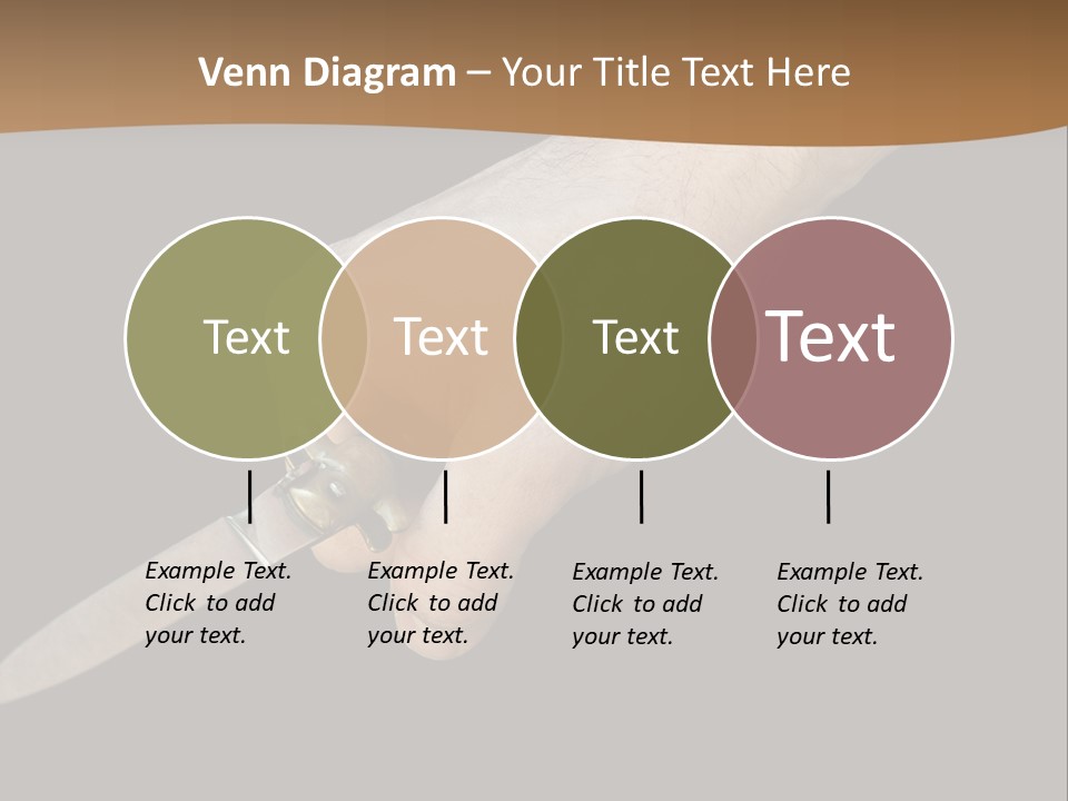Knife In Hand PowerPoint Template