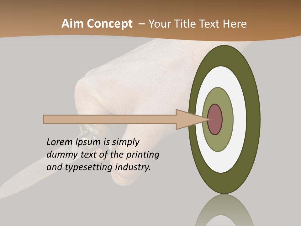 Knife In Hand PowerPoint Template