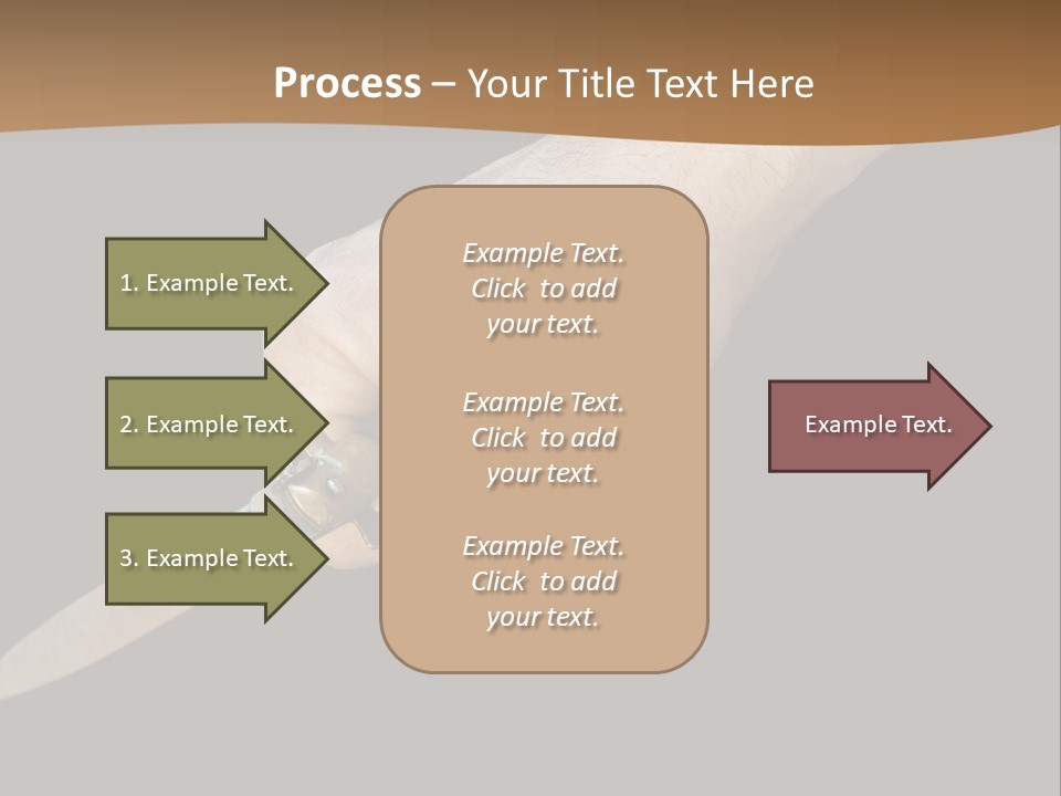 Knife In Hand PowerPoint Template