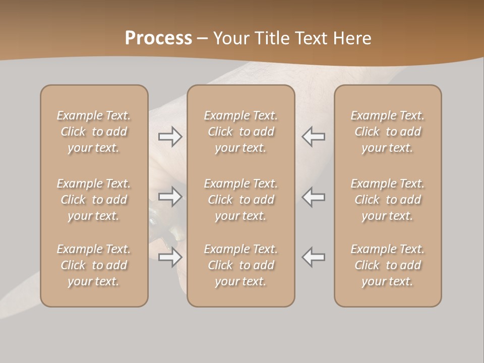 Knife In Hand PowerPoint Template